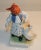 Herend Vintage 1930s Herend Porcelain Figurine 5565 Girl Feeding a Goose Hand-Painted For Sale - Image 4 of 7