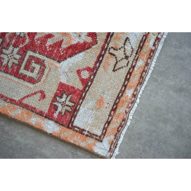 Hand Knotted Door Mat, Entryway Rug, Bath Mat, Kitchen Decor, Small Rug, Turkish Rug - 1′7″ × 3′3″ For Sale - Image 4 of 5