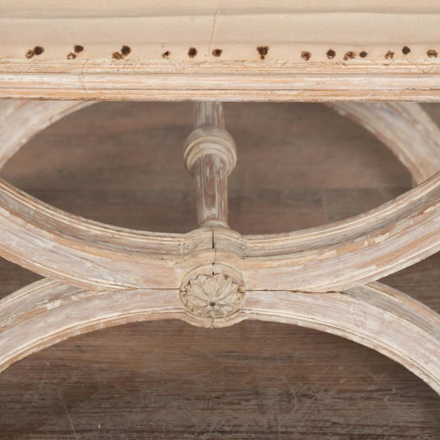 Wood 19th Century Swedish White Tabouret Stool For Sale - Image 7 of 11