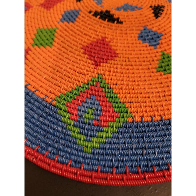 African Late 20th Century African Flat Basket For Sale - Image 3 of 7