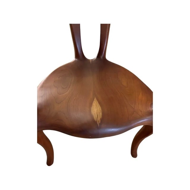 Sam Maloof Sam Maloof Style "Female Form" Sculptural Walnut Modern Armchair For Sale - Image 4 of 13