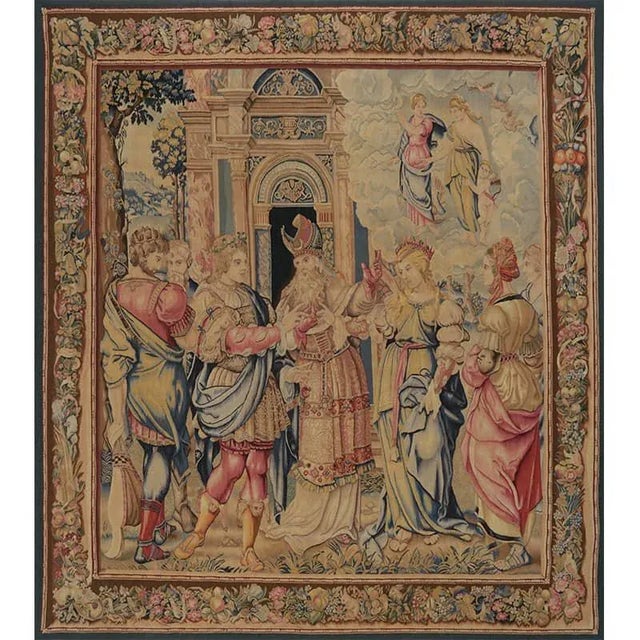 1990s The Wedding of Cephalus and Procris 16th Century Tapestry Recreation For Sale - Image 10 of 10
