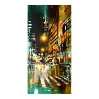 Bianca Prettau, Kyoto Teal, 2026, Acrylics on Cotton Canvas For Sale