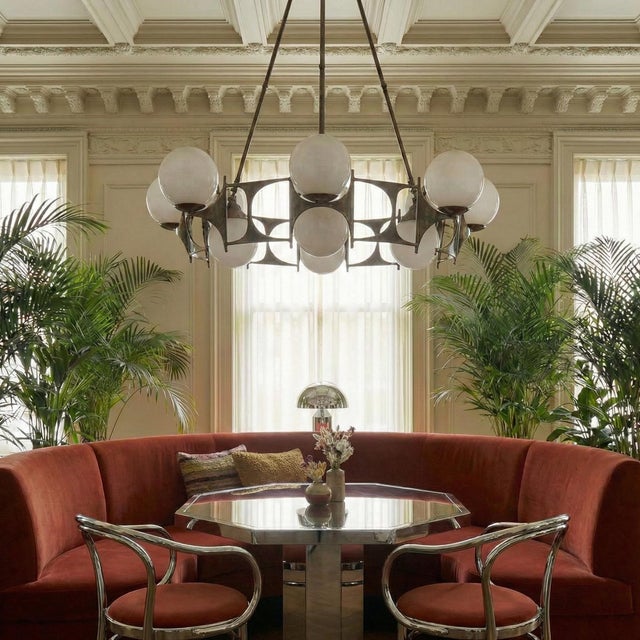 Brutalist Style Chandelier, 1950s For Sale - Image 12 of 17