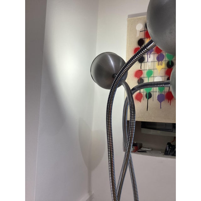 Adjustable Three-Arm Floor Lamp, Italy, 1970s For Sale - Image 14 of 17