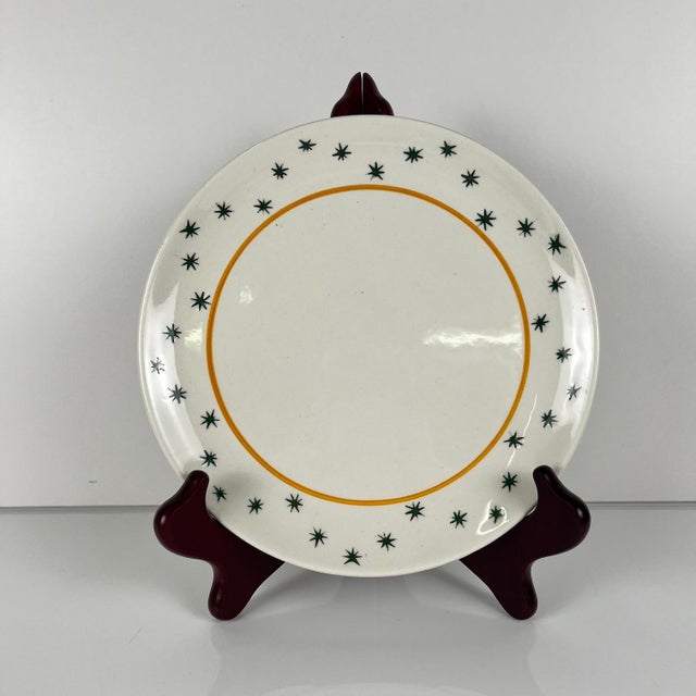 Gien Primefleur Creation Constellation Model Dessert Plates from Gien, 1950s, Set of 4 For Sale - Image 4 of 11