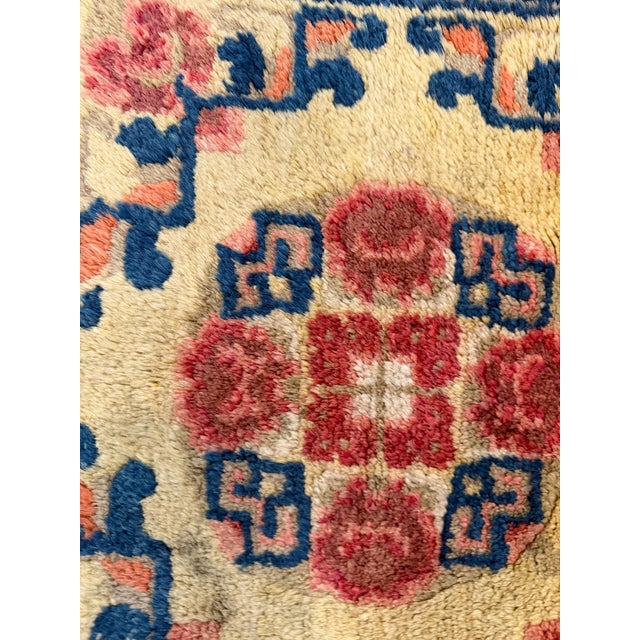 Mid-20th Century Chinese Art Deco Rug 2'1" X 2'2" For Sale In Washington DC - Image 6 of 10