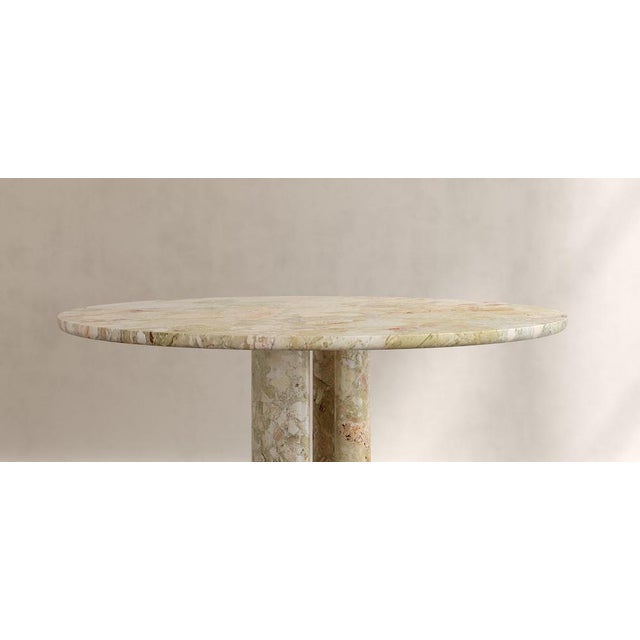 Not Yet Made - Made To Order Roman Dining Table III in Verde Breccia Marble by Paloma Editions For Sale - Image 5 of 7