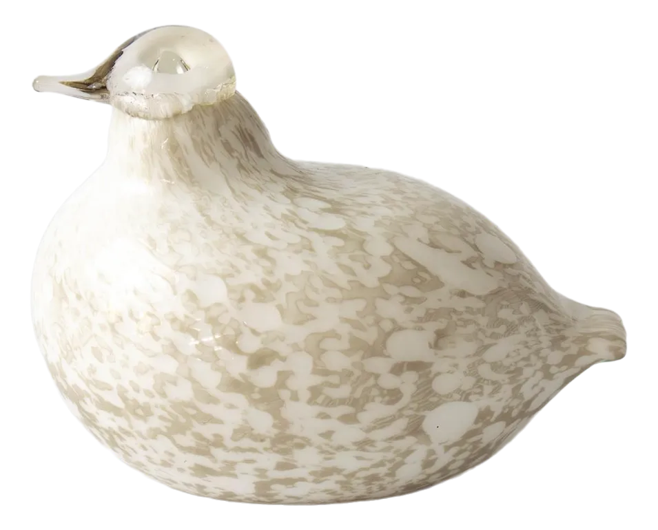 Glass Parmigan Figurine by Oiva Toikka for Nuutajärvi, 1980s
