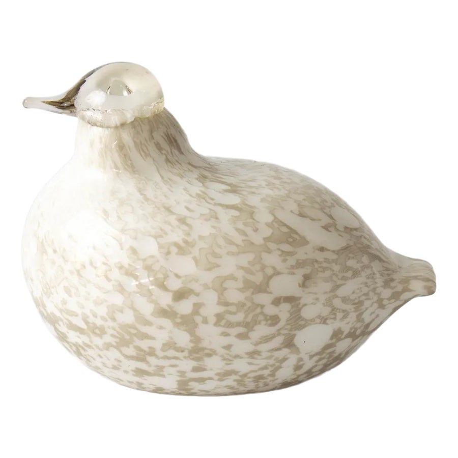 Glass Parmigan Figurine by Oiva Toikka for Nuutajärvi, 1980s