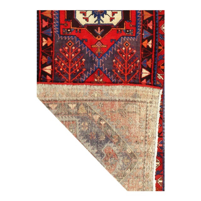 Traditional 1920s Persian Antique Hamadan Runner For Sale - Image 3 of 4