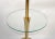 Wood 1970s Laurel Lamp Company Round Glass Side Table Floor Lamp Shade American, Unsigned For Sale - Image 7 of 12