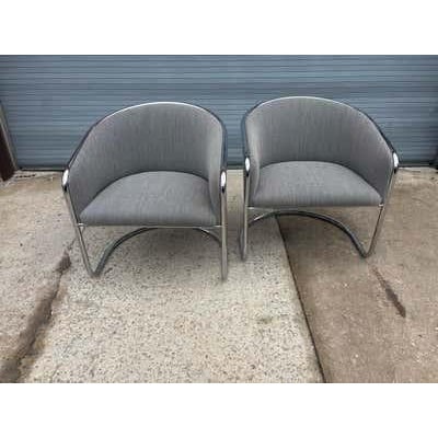 Thonet Thonet Chrome Lounge Chairs designed by Anton Lorenz For Sale - Image 4 of 10