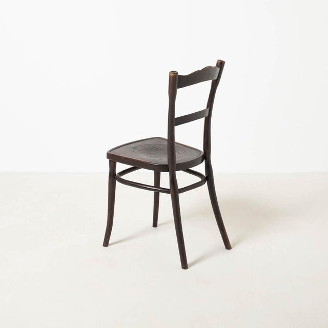 Antique Bentwood Cafe Dining Chairs by J&J Kohn, Austria, 1905, Set of 2 For Sale - Image 10 of 12