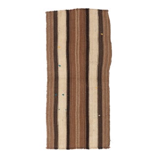 Brown Vintage Small Kilim Rug - 2`6″ X 5`2″ For Sale
