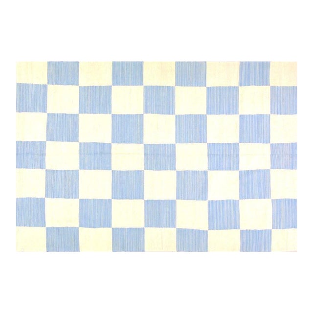 Afghan Modern Flatweave Kilim Wool Rug, 5'3''x7'11'' For Sale