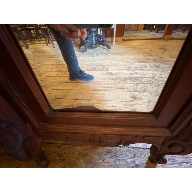 Antique French Walnut Three Door Armoire For Sale - Image 15 of 17