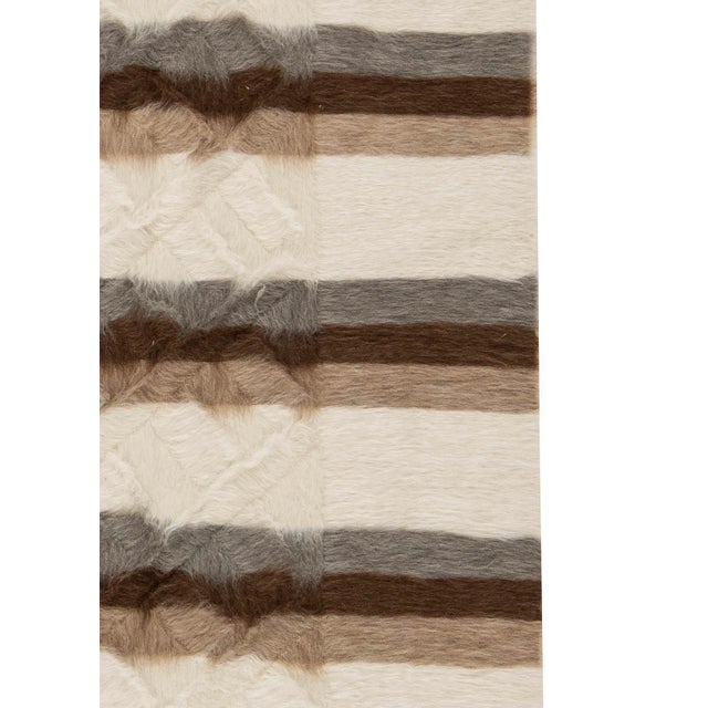 Early 21st Century Taurus Collection Striped Goat Hair Rug by Doris Leslie Blau For Sale - Image 5 of 6