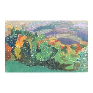 Frank Wallace Landscape Pastel For Sale