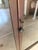Mediterranean Antique Mahogany Wood Glass Curio Display Cabinet For Sale - Image 3 of 9