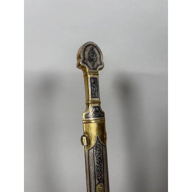 Kindjal dagger from the Caucasus, Russian Empire, in silver and vermeil, 19th century For Sale - Image 6 of 7