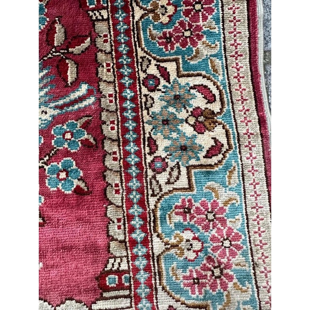 Vintage Turkish Silk Istanbul Rug, 2000s For Sale - Image 6 of 18