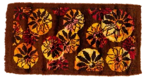 20th Century Modern Long Pile Rug, 1970s