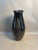 Signed Plunkett Studio Pottery Vase 12” Stoneware Tenmoku Glaze For Sale - Image 4 of 8