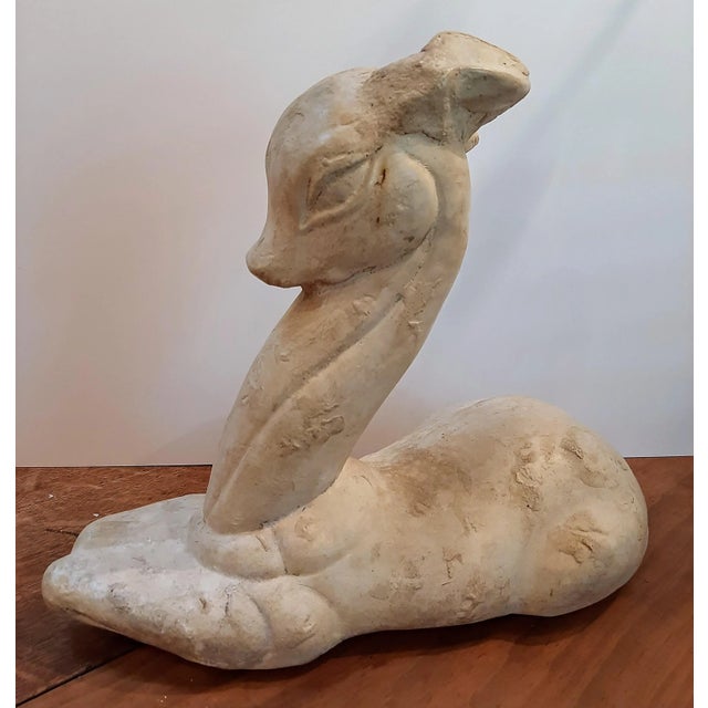 Art Deco Doe Deer Sculpture For Sale - Image 4 of 9