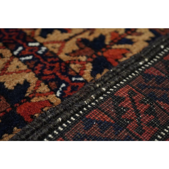 Textile Vintage Balouch Rug 3'0'' X 5'4'' For Sale - Image 7 of 9