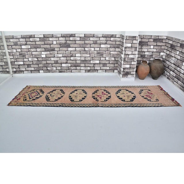 Handmade wool carpet in Turkish Anatolia , Vintage Oushak Rug,Turkish Vintage Anatolian Rug, Handmade wool Rug . One Of...