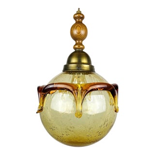 1960s Vintage Murano Glass Pendant Lamp, Italy For Sale