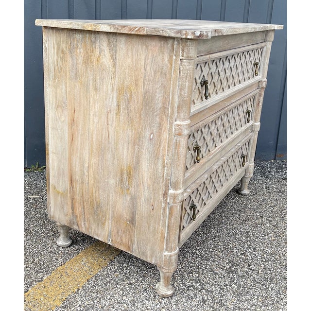 2020s Rustic Farmhouse 3-Drawer Bachelor’s Chest For Sale - Image 5 of 8