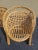Mid 20th Century Vintage Set of 4 Braided and Weaved Rattan Barrel Dining Chairs For Sale - Image 4 of 5