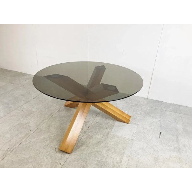 Wood La Rotonda Dining Table by Mario Bellini for Cassina, 1970s For Sale - Image 7 of 10