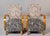 French Art Deco Birch Armchairs With Fan Motif Upholstery - Pair For Sale In Detroit - Image 6 of 13