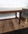 Gold Neoclassical Italian Wooden Inlay Upholstered Bench, 1950s For Sale - Image 8 of 9