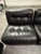 Circa 1970 Original Black Leather Amanta Lounge Chairs by Mario Bellini for C&b Italia For Sale - Image 12 of 18