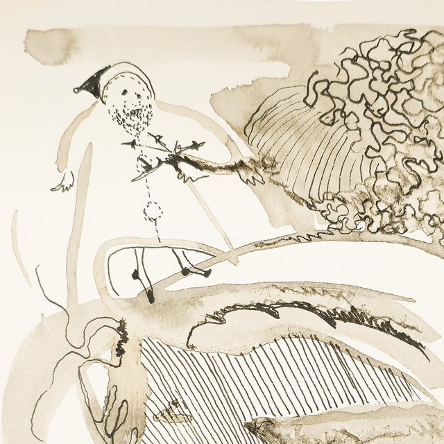 Figurative Rooftop Arrival - Robert Lohman, C. 1972 For Sale - Image 3 of 10