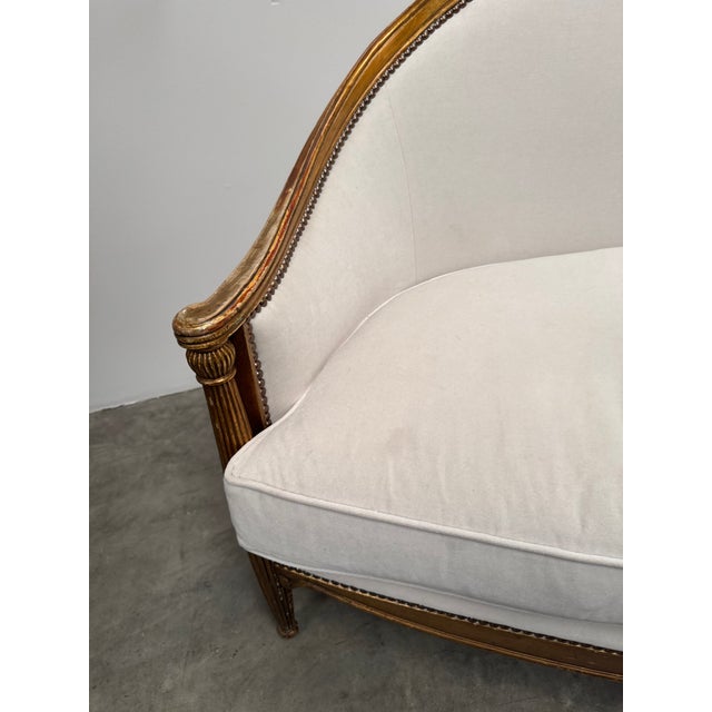 1930s Gilt Canape Settee, Attributed to Paul Follot Art Deco For Sale - Image 15 of 15