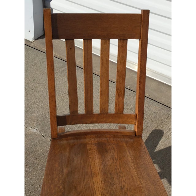 Early American Antique Oak Mission Style Rocking Chair Chairish