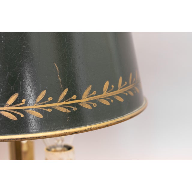 Forest Green Vintage Desk Lamp, 1950 For Sale - Image 8 of 10