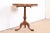 Late 20th Century John Widdicomb English Chippendale Carved Mahogany Pedestal Tea Table For Sale - Image 5 of 13