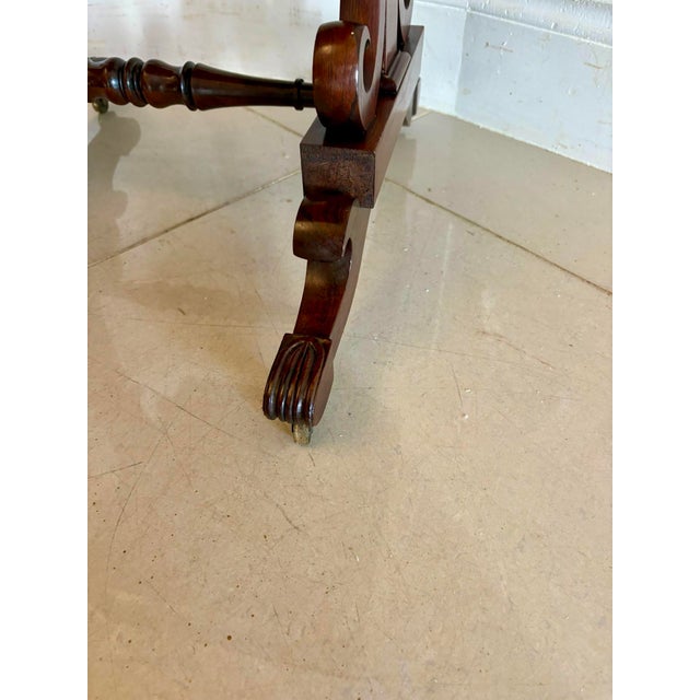Antique William IV Rosewood Lamp Table, 1830s For Sale - Image 14 of 15