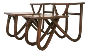 Vintage Bamboo Side Tables