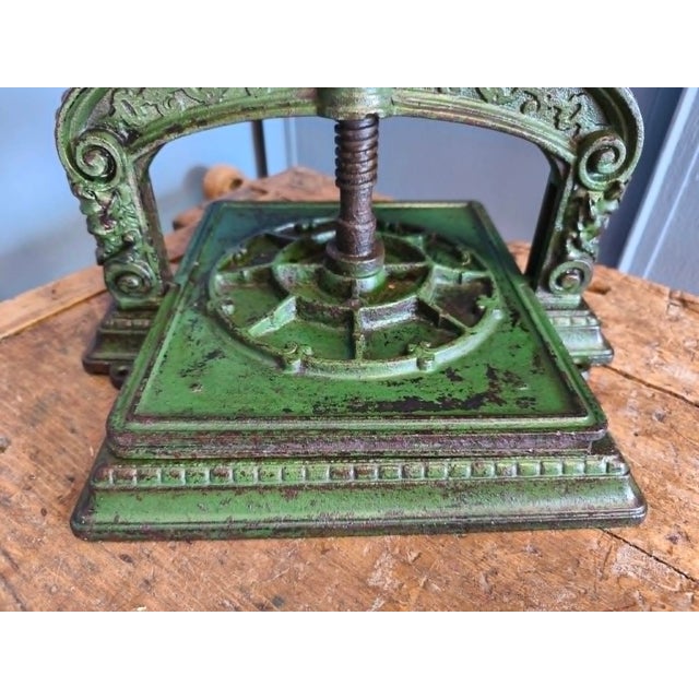 Cast Iron Book Press, Late 19th Century For Sale - Image 9 of 18