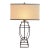 Early 2000s Open Cage Table Lamp With Shade For Sale