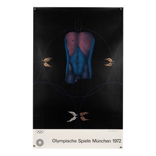 Munich 1972 Olympic Games Olympic Poster by Paul Wunderlich For Sale