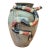 Marvin Bailey Signed Folk Art Snake Vase | Hand-Painted Georgia Pottery For Sale