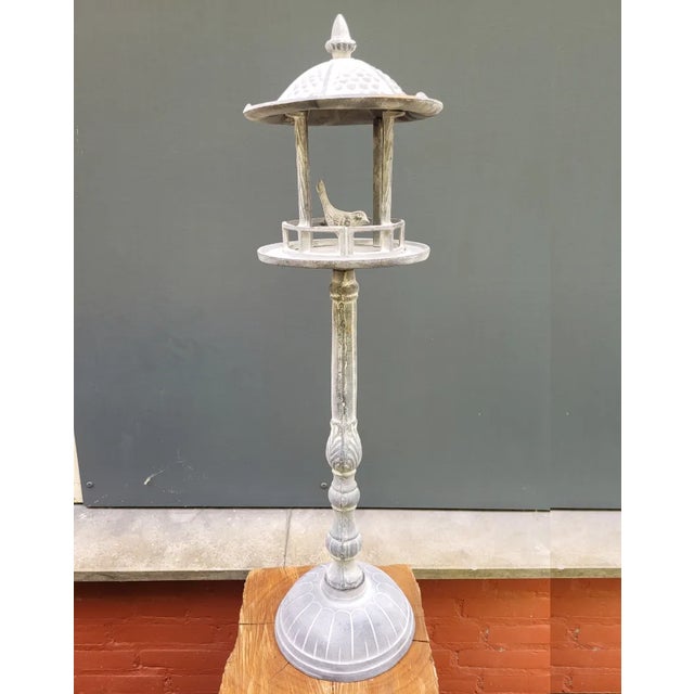 Cast Iron Free Standing Bird Feeder House, in Flawless conditions. Designed from 2000